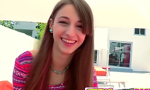 Mart Haired morose teen Willow gets her self fucked overwrought huge hard dick