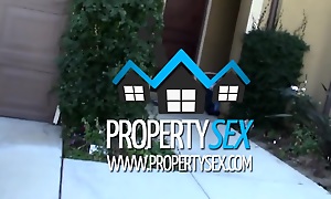 PropertySex Tenant With Amazing Natural Boobs Busted for Porn Torrents