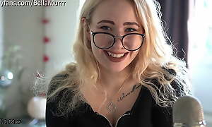 ASMR JOI from Nerdy girl in glasses