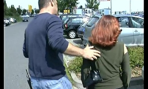 busty German redhead Picked up