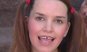 Order about teen almost gap teeth tries her first big load of shit