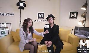 ModelMedia Asia-Busty Cissified Reporter-Lin Xiang-MD-0245-Best Original Asia Porn Video