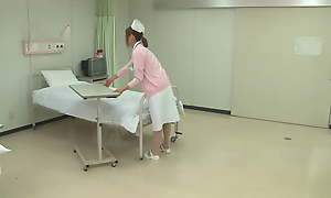 Hot Japanese Nurse gets banged at hospital borderline by a horny patient!