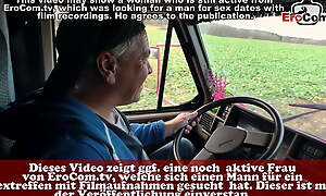 German teen Hitchhiker most-liked up together with fucked in car with grandpa