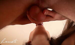 She Swallows His Huge Load! Sensual Bounds Blowjob, Girl Begging Of Cum - Untrained Lanreta
