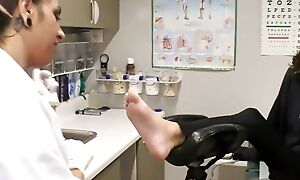 Aria Nicole's The Perverted Podiatrist,Babes Female Doctor has sexy insufferable fetish, At GirlsGoneGynoCom