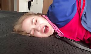 TEENY GIRL GOES CRAZY WITH ORGASMS AND CREAMPIE