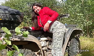 Flavour of a catch month up a village girl plus fucked her right on a catch ATV