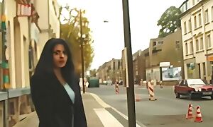 bulgarian non-native the street undresses and shows her naked pussy