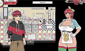 Frightful Poetic Milk Confine - Hentai game - gameplay part 2 - blowjob from stockist