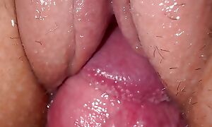 I fucked my hot stepsister, creamy cunt with an increment of close in all directions cum on pussy