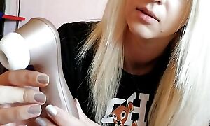 Toy testing go down retreat from together with masturbation satisfyer pro2  together with her hairy big clit pussy free version