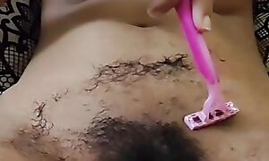 Indian teen hairy pussy shaved