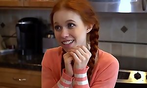 Pigtailed redhead legal age teenager gangbanged there