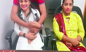 Job Offer Karke Boss Ne Dono Ladki Ko Chuda With Full Hindi Audio Your Archana