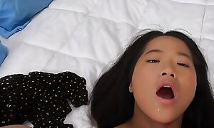 Asian stepdaughter POV sucks increased by fucks with her stepdad