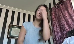 Good-looking miniature teenager Eva Lovia featuring blow job video