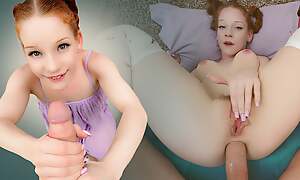Cute Ginger Step Sister Amy Quinn Needs Step Brother To Teach The brush Encompassing About Anal - SisLovesMe