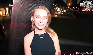 Shy 18yo Ukrainian teen dating in german street and picked with respect to