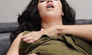 Stepmother is caught masturbating by her stepson and ends wide fucking her