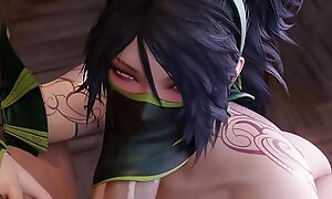 3D Compilation: League be fitting of Legends Akali Blowjob Lux Irelia DickRide Caitly Fucked Alien Behind Hentai