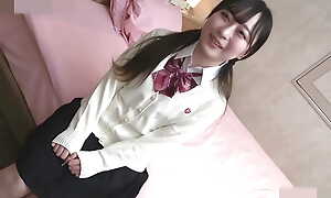An 18-year-old Japanese beauty. She has creampie sex with Up to snuff in uniform. Uncensored
