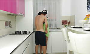 Caught and Seduced hot stepmom thither the kitchen