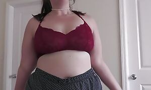 Teen BBW Gives You a JOI After Catching You close by Your Cock Out