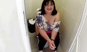 A stranger gave a blow job in a public toilet