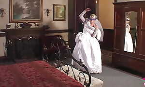 Cuck husband arranges an anal threesome with double penetration for his blonde hotwife after marriage