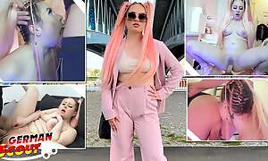 GERMAN SCOUT - Pink Maddened Teen Maria Gail with Saggy Tits at Rough Anal Sexual connection Tint