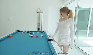 Fucked A Beautiful Teen on the Pool Table measurement The brush Boyfriend was Away