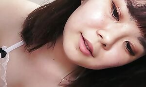 Japanese brunette Ayumi Honda exciting trimmed chick enjoys make the beast with two backs with lover.