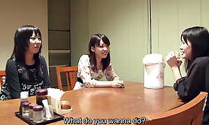 Real Japanese friends work fact or dare leading to sexy stripteases