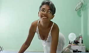 I amass my cock helter-skelter my stepsister's ass, she is a true grumbling accomplished - Porn in Spanish, I fuck her much approximately than my own girlfrien