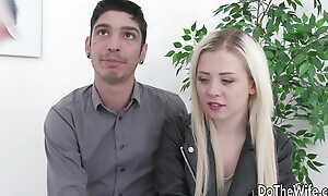 Guy Fucks Anna Rey and Cums about Her Mouth While Her Cuckold Watches Rosiness All