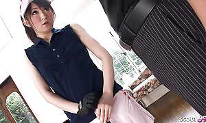Diminutive Japanese Teen seduce to Drag inflate together with Swallow hard by Teacher in uncensored JAV Porn