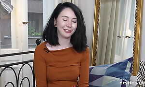 First-year students - Student Joana makes her clitoris vibrate