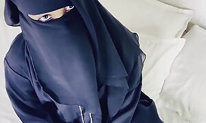 Desi Young Cheating Wife Shabana Bhabhi Wearing a Abaya Hijab Going to bed Hardcore Indian Boy