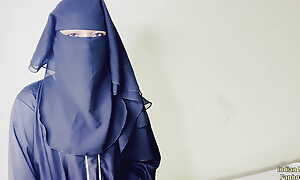 Desi Young Cheating Wife Shabana Bhabhi Wearing a Abaya Hijab Going to bed Hardcore Indian Boy