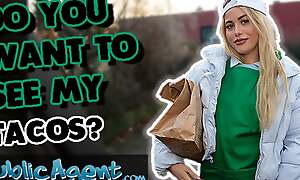 Public Agent Do you non-presence to lay eyes on my tacos XXX travesty 18 year old bazaar scullion