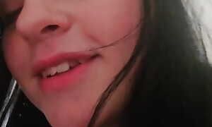 Beautiful Broad in the beam Titty Dark Haired Old hat modern Gets Tits Sucked and a Deep Drippin