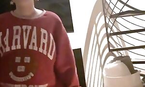 DoorDash Furnishing Girl Gets a Carnal Ass Fuck and Creampie - Vanessa Blustering