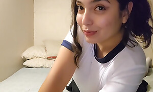 Despondent Horny Girl Masturbates with Dildo - Amateur