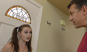 Danni rivers has her pussy streched out out of reach of repair by her bf's step procreate cock