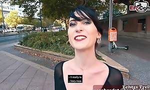 German skinny punk student teen public pick up street casting be expeditious for EroCom Date POV