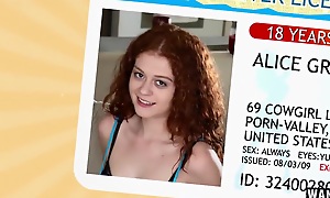 Redhead Teen Alice Green Gets Her Pussy Smashed