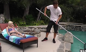 Naughty Teen Piper Perri Seduces hammer away Pool Guy