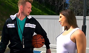 Big White Swag Teen Butt Fucked By Her Basketball Trainer