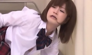 Naughty Japanese Teen Gets Fucked In A Clinic Bed
